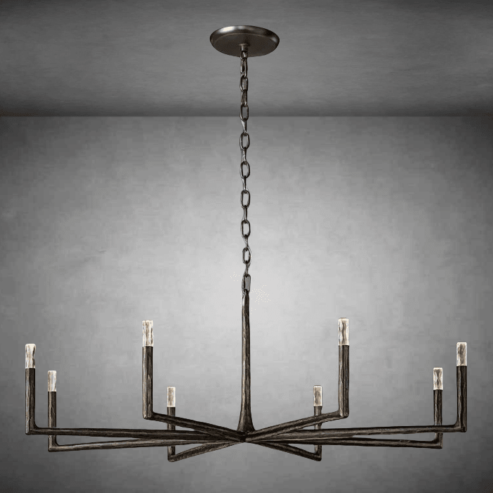 Thaddeas Forged Round Chandelier 36" 48” 60” 72” - GILDLAMPS