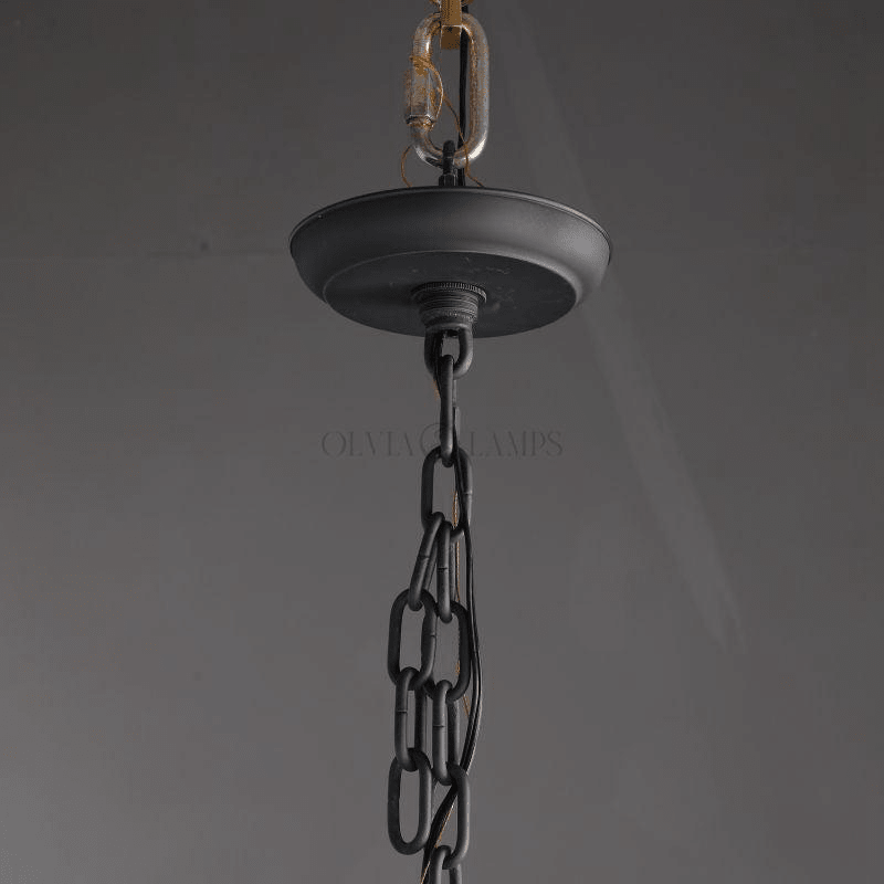 Thaddeas Forged Round Chandelier 36" 48” 60” 72” - GILDLAMPS
