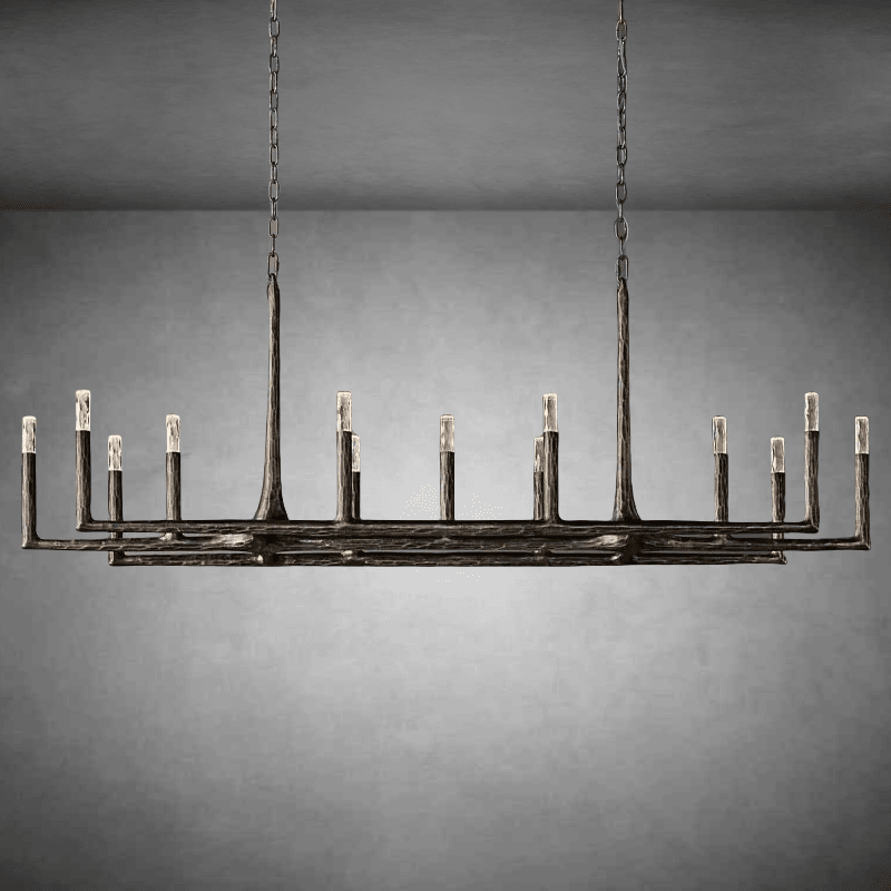 Thaddeas Linear Chandelier 54" 72" 96" - GILDLAMPS