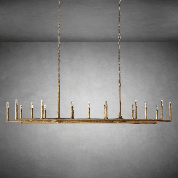 Thaddeas Linear Chandelier 54" 72" 96" - GILDLAMPS