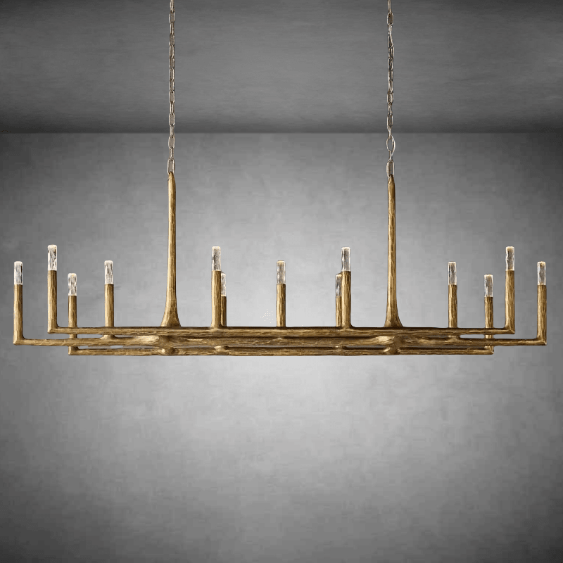 Thaddeas Linear Chandelier 54" 72" 96" - GILDLAMPS