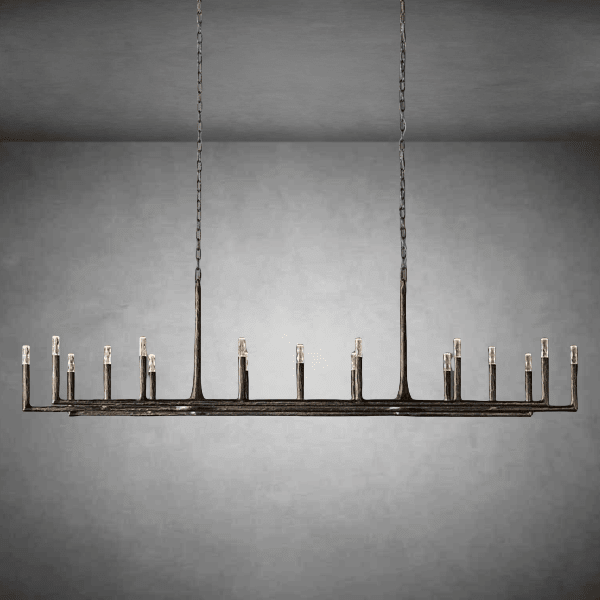 Thaddeas Linear Chandelier 54" 72" 96" - GILDLAMPS