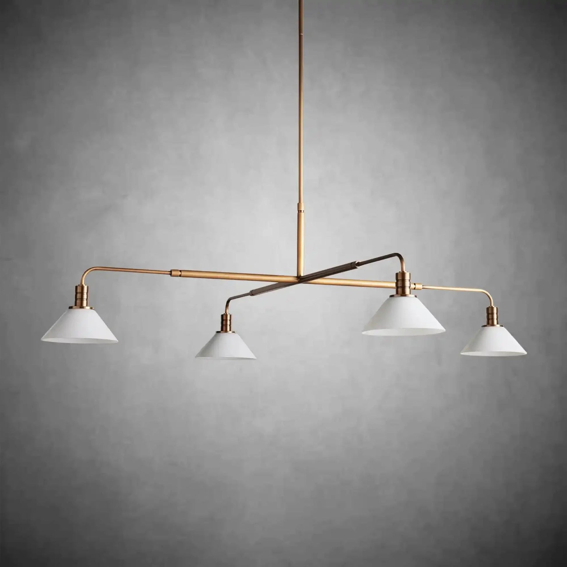 Theron Glass Round Chandelier 30'' 52'' - GILDLAMPS