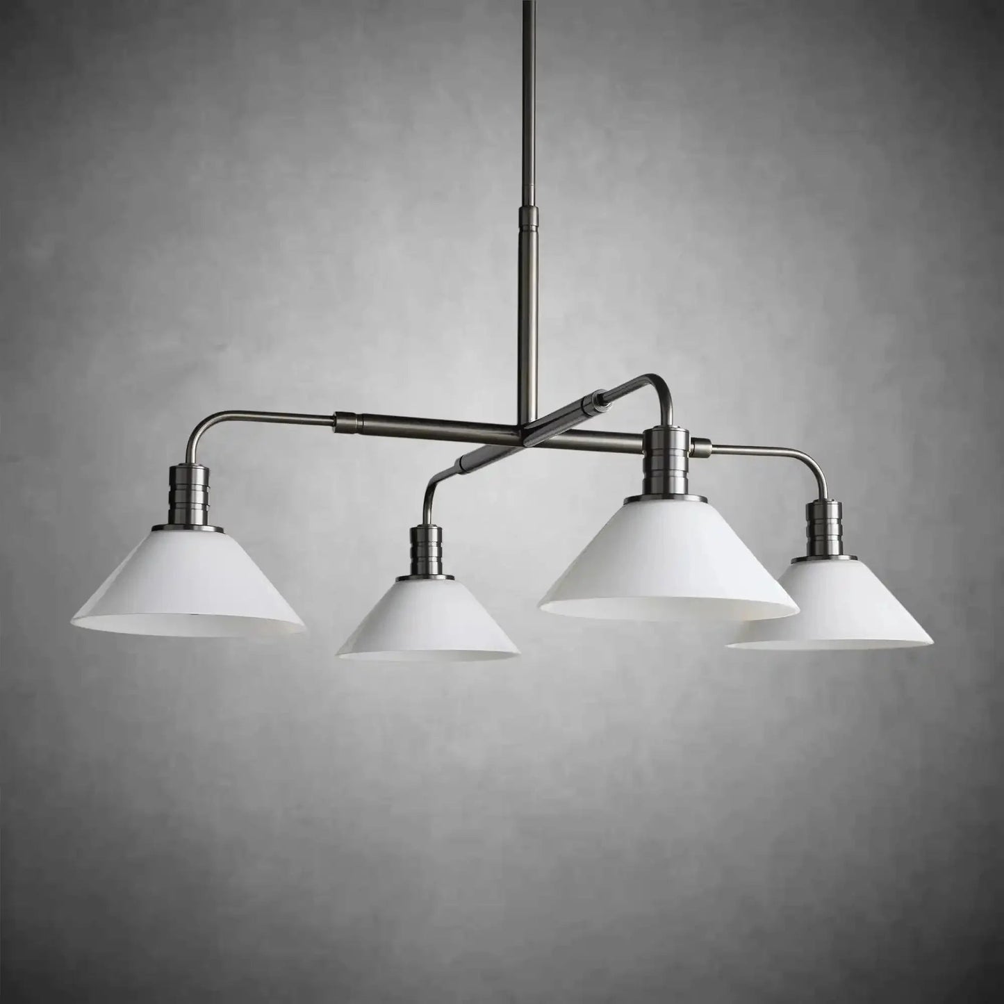 Theron Glass Round Chandelier 30'' 52'' - GILDLAMPS
