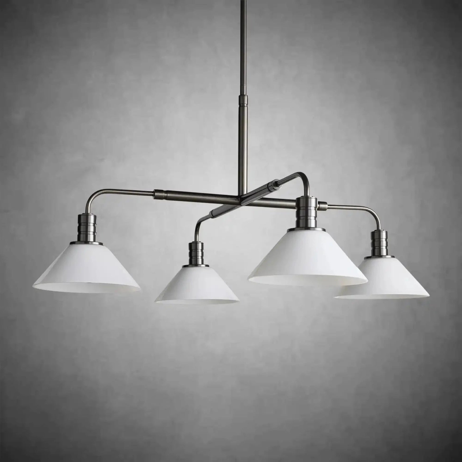 Theron Glass Round Chandelier 30'' 52'' - GILDLAMPS