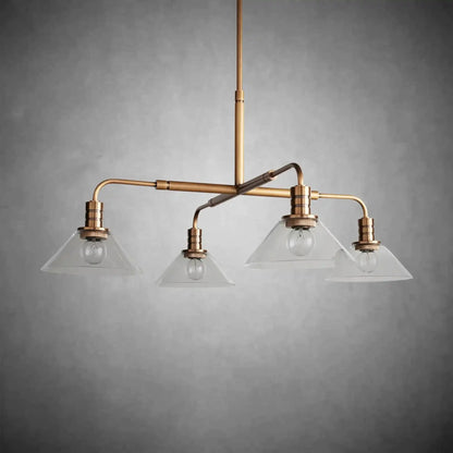 Theron Glass Round Chandelier 30'' 52'' - GILDLAMPS