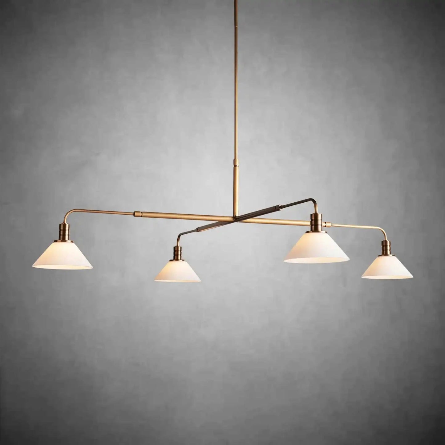 Theron Glass Round Chandelier 30'' 52'' - GILDLAMPS