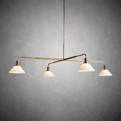 Theron Glass Round Chandelier 30'' 52'' - GILDLAMPS