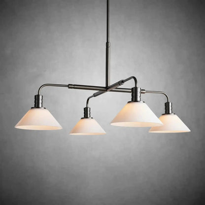 Theron Glass Round Chandelier 30'' 52'' - GILDLAMPS