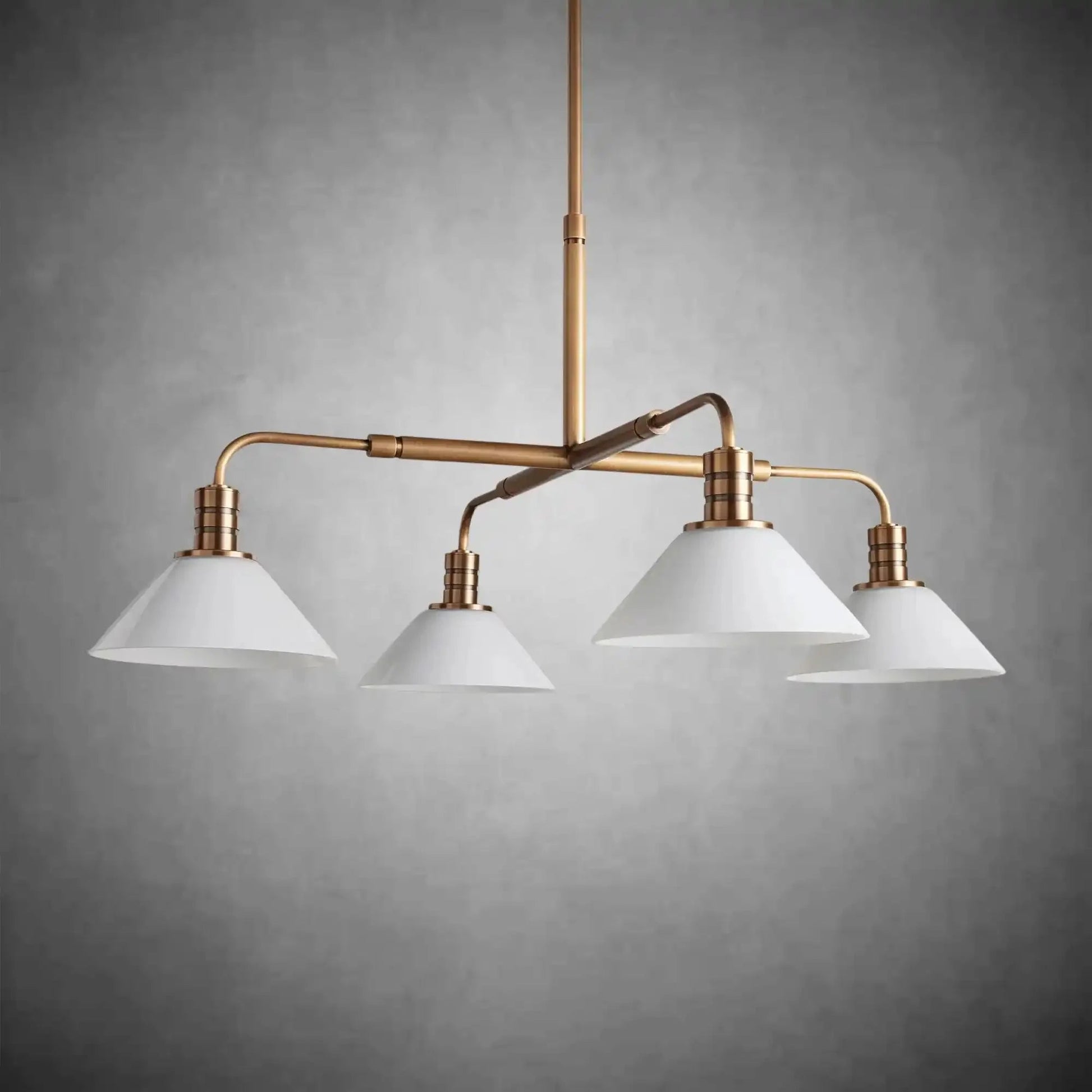 Theron Glass Round Chandelier 30'' 52'' - GILDLAMPS
