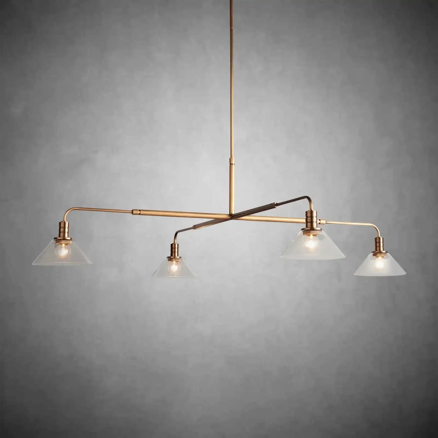 Theron Glass Round Chandelier 30'' 52'' - GILDLAMPS