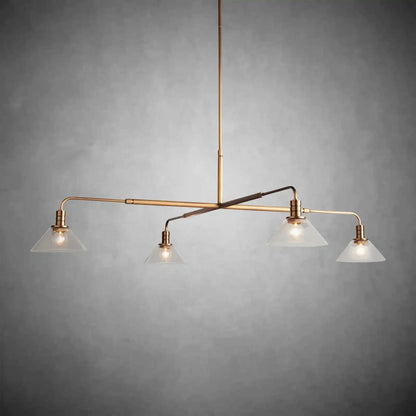 Theron Glass Round Chandelier 30'' 52'' - GILDLAMPS