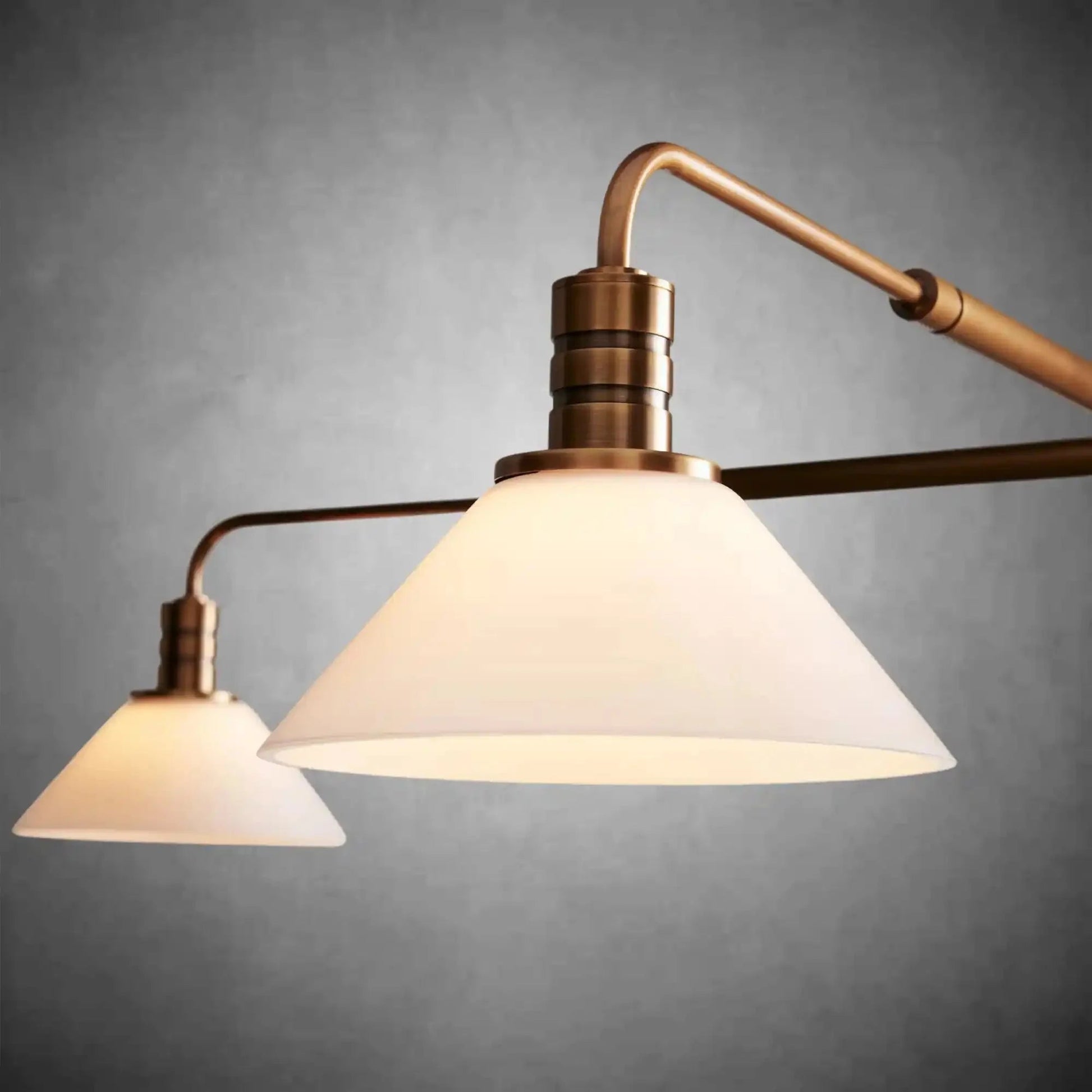 Theron Glass Round Chandelier 30'' 52'' - GILDLAMPS