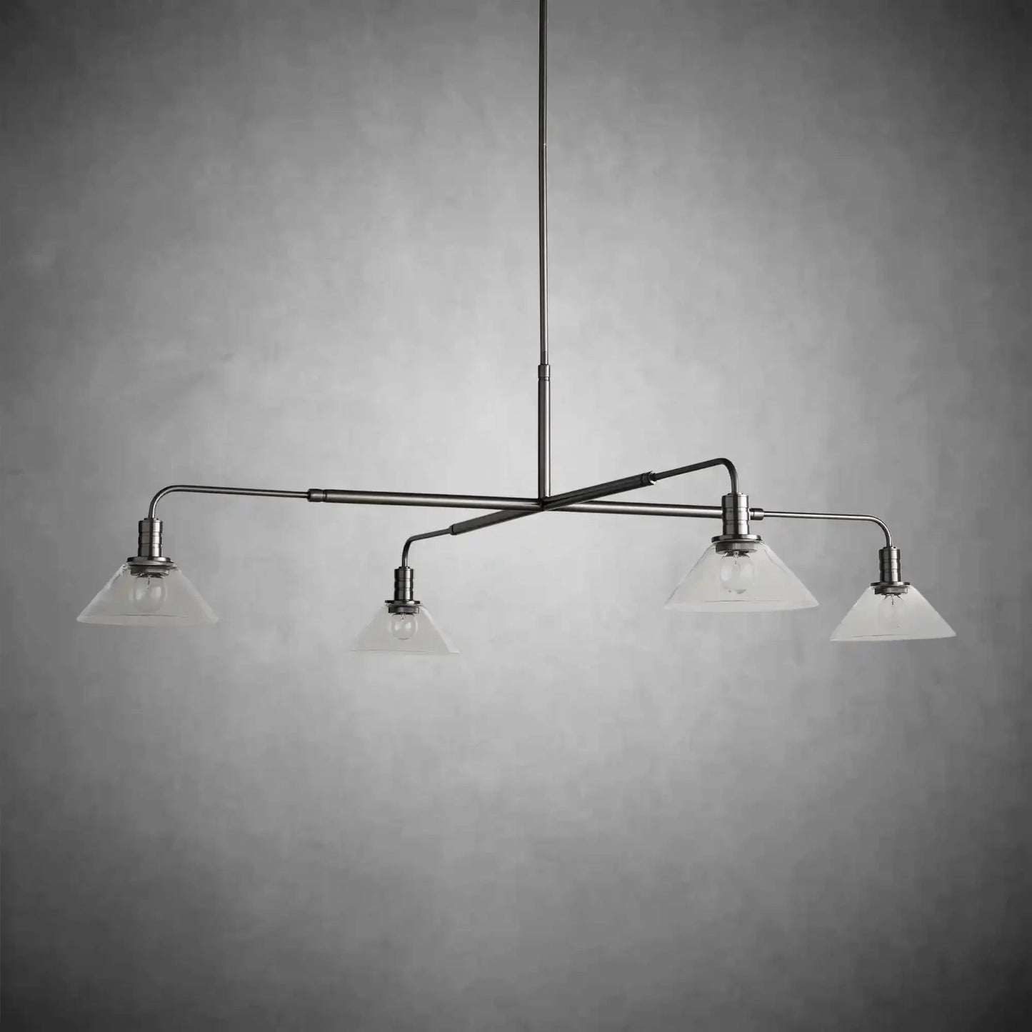 Theron Glass Round Chandelier 30'' 52'' - GILDLAMPS