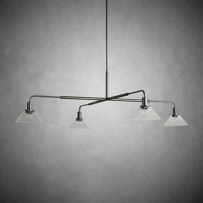 Theron Glass Round Chandelier 30'' 52'' - GILDLAMPS