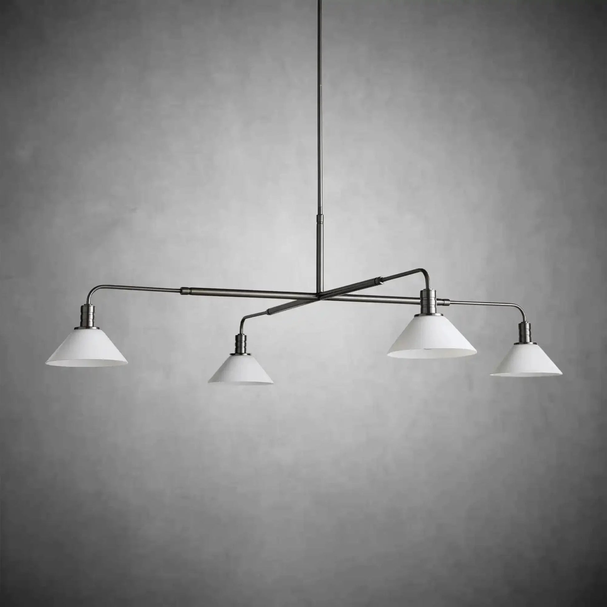 Theron Glass Round Chandelier 30'' 52'' - GILDLAMPS