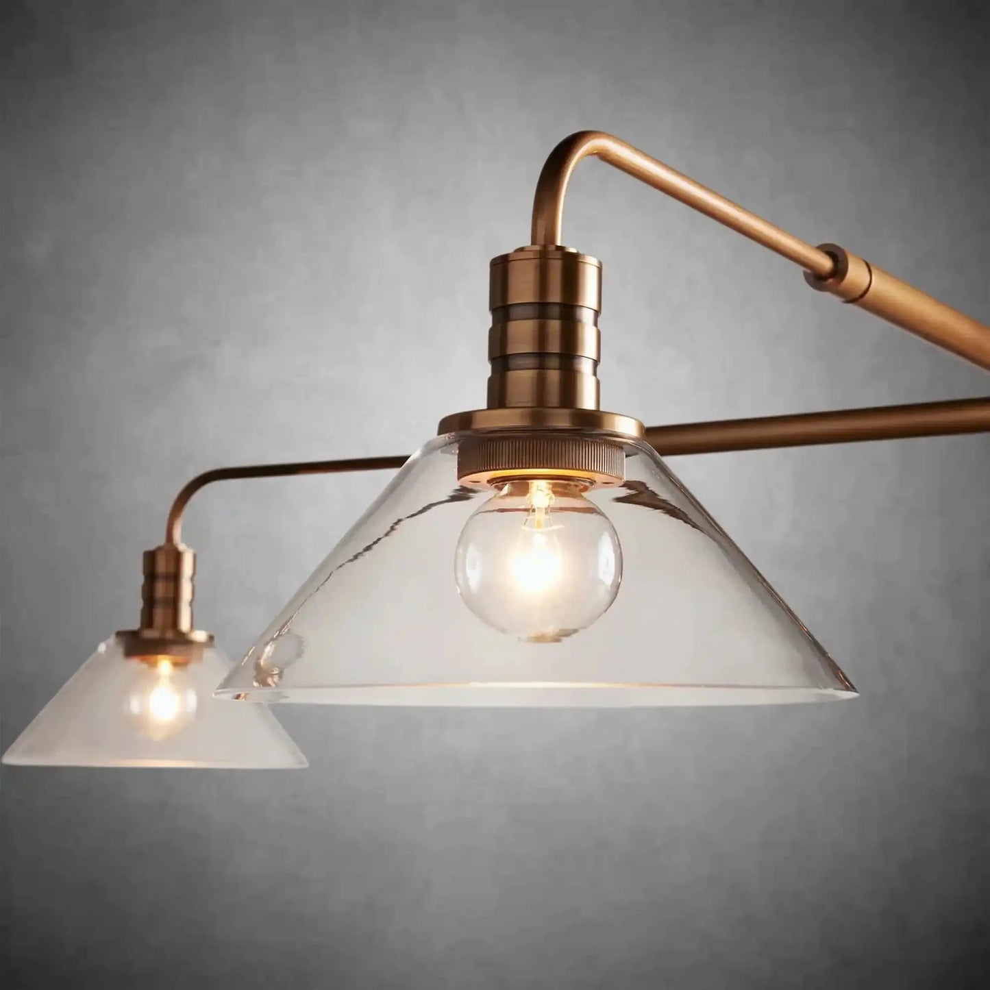 Theron Glass Round Chandelier 30'' 52'' - GILDLAMPS