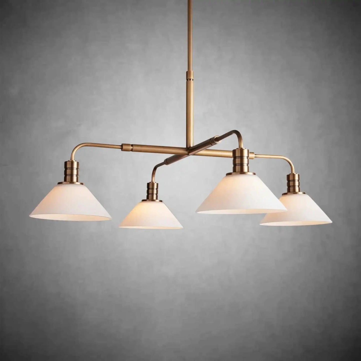 Theron Glass Round Chandelier 30'' 52'' - GILDLAMPS
