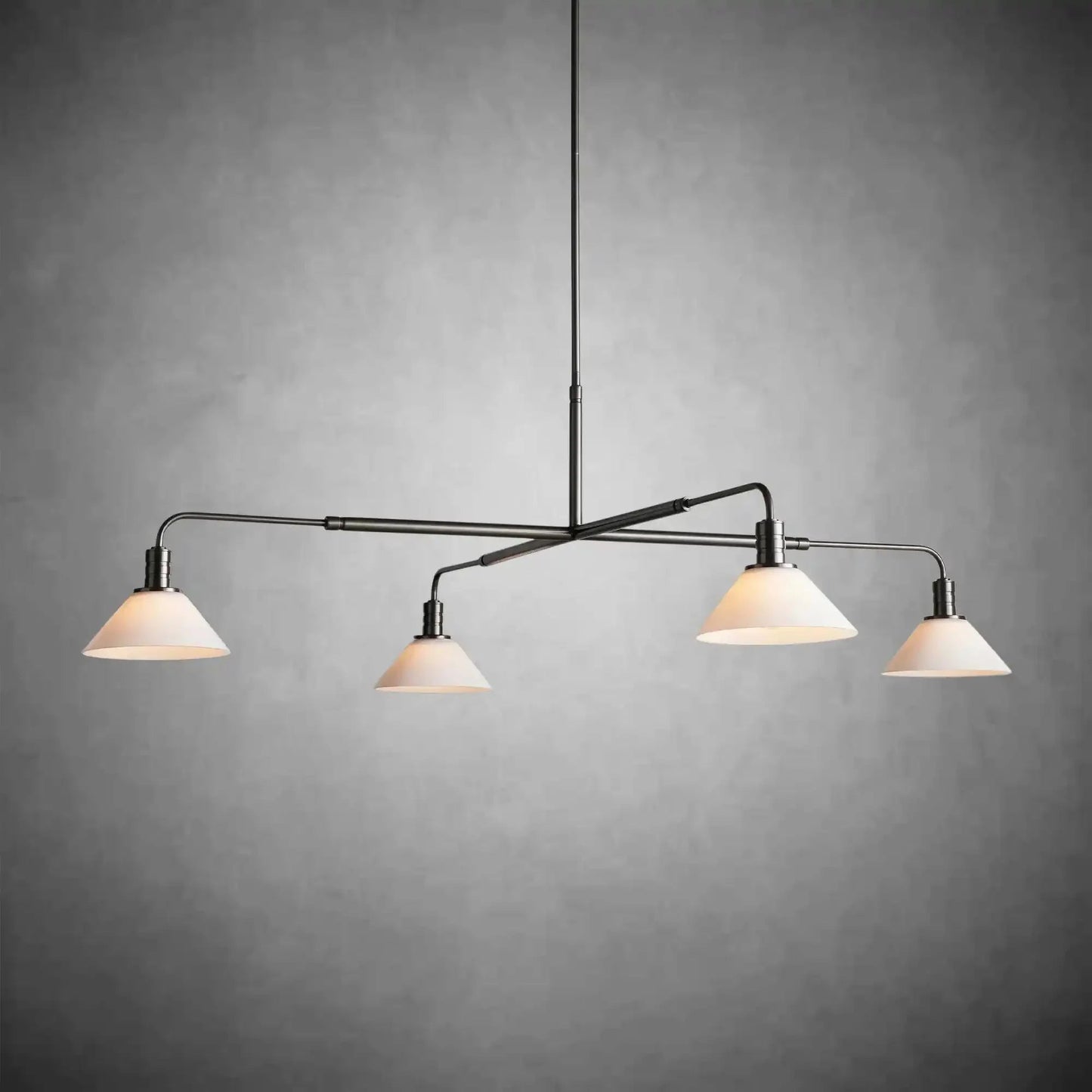 Theron Glass Round Chandelier 30'' 52'' - GILDLAMPS