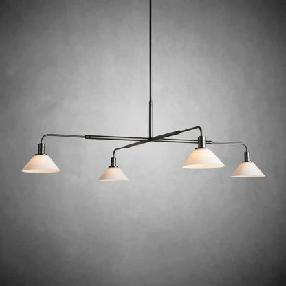 Theron Glass Round Chandelier 30'' 52'' - GILDLAMPS
