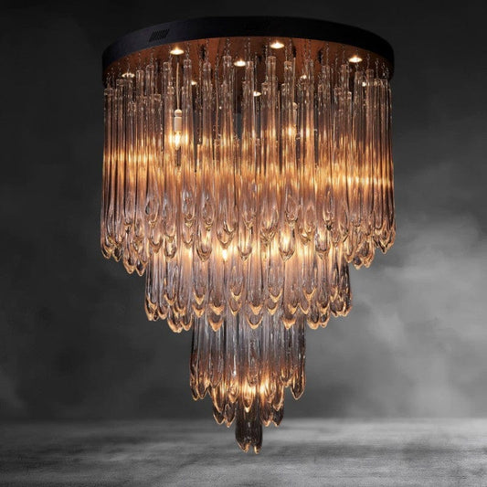 Tiffany Round Flushmount Pendant - GILDLAMPS