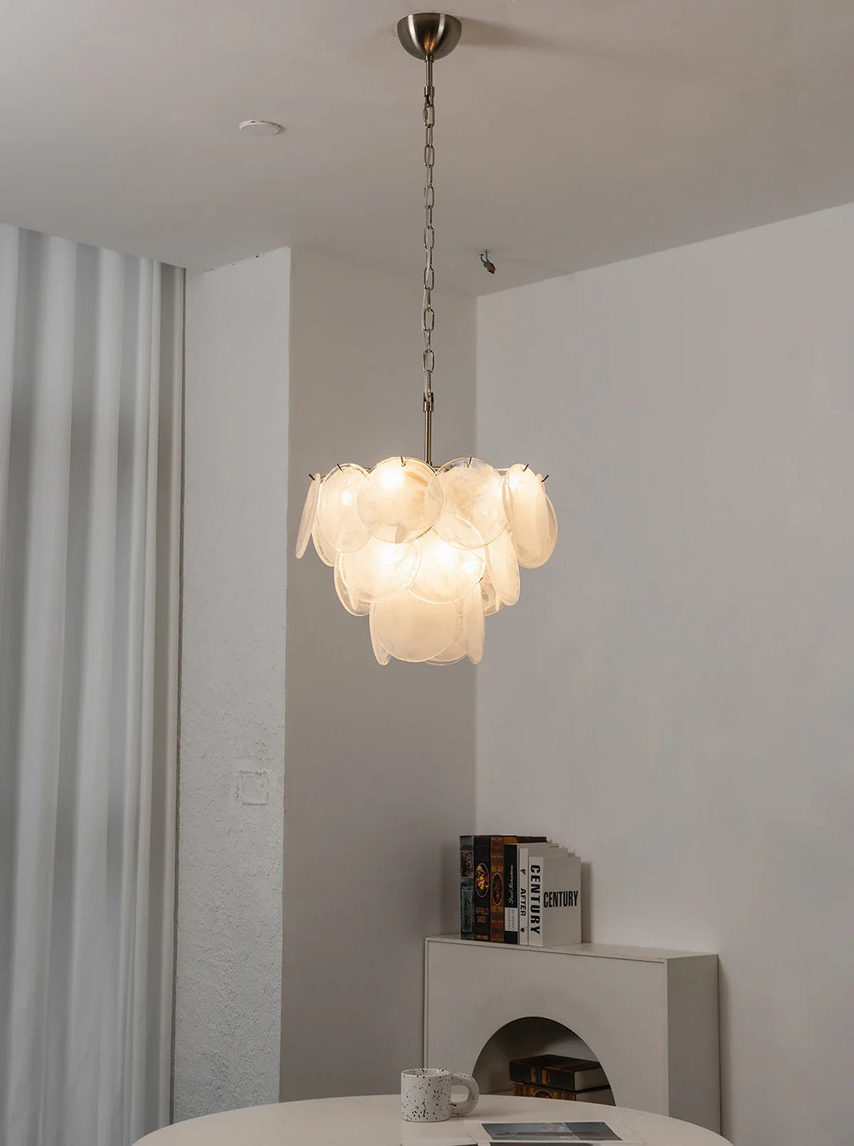 Retro Glass Disc Chandelier