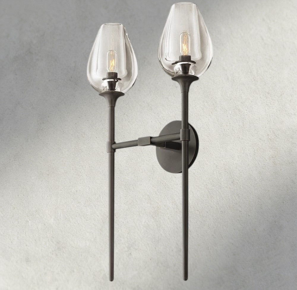 TULIP DOUBLE SCONCE - GILDLAMPS