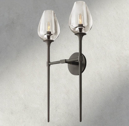 TULIP DOUBLE SCONCE - GILDLAMPS