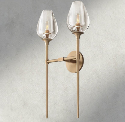 TULIP DOUBLE SCONCE - GILDLAMPS