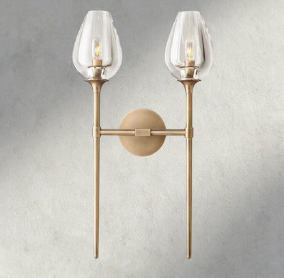 TULIP DOUBLE SCONCE - GILDLAMPS
