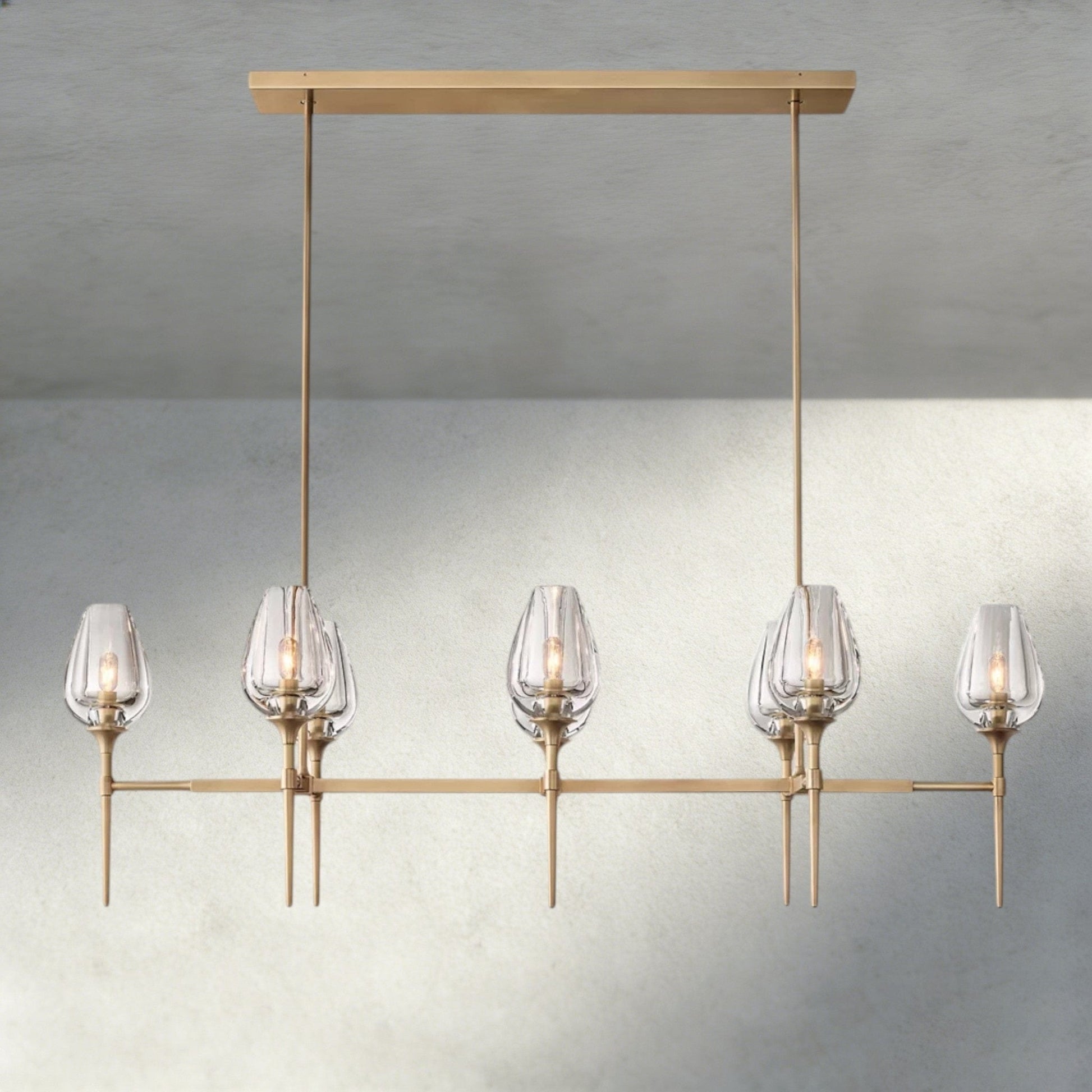 Tulip Linear Chandelier 52", 65" - GILDLAMPS