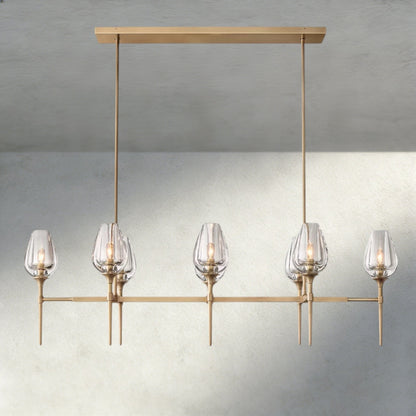 Tulip Linear Chandelier 52", 65" - GILDLAMPS