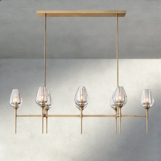 Tulip Linear Chandelier 52", 65" - GILDLAMPS