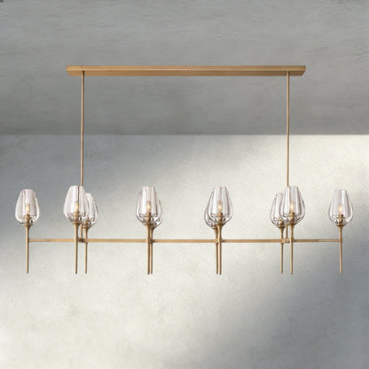 Tulip Linear Chandelier 52", 65" - GILDLAMPS