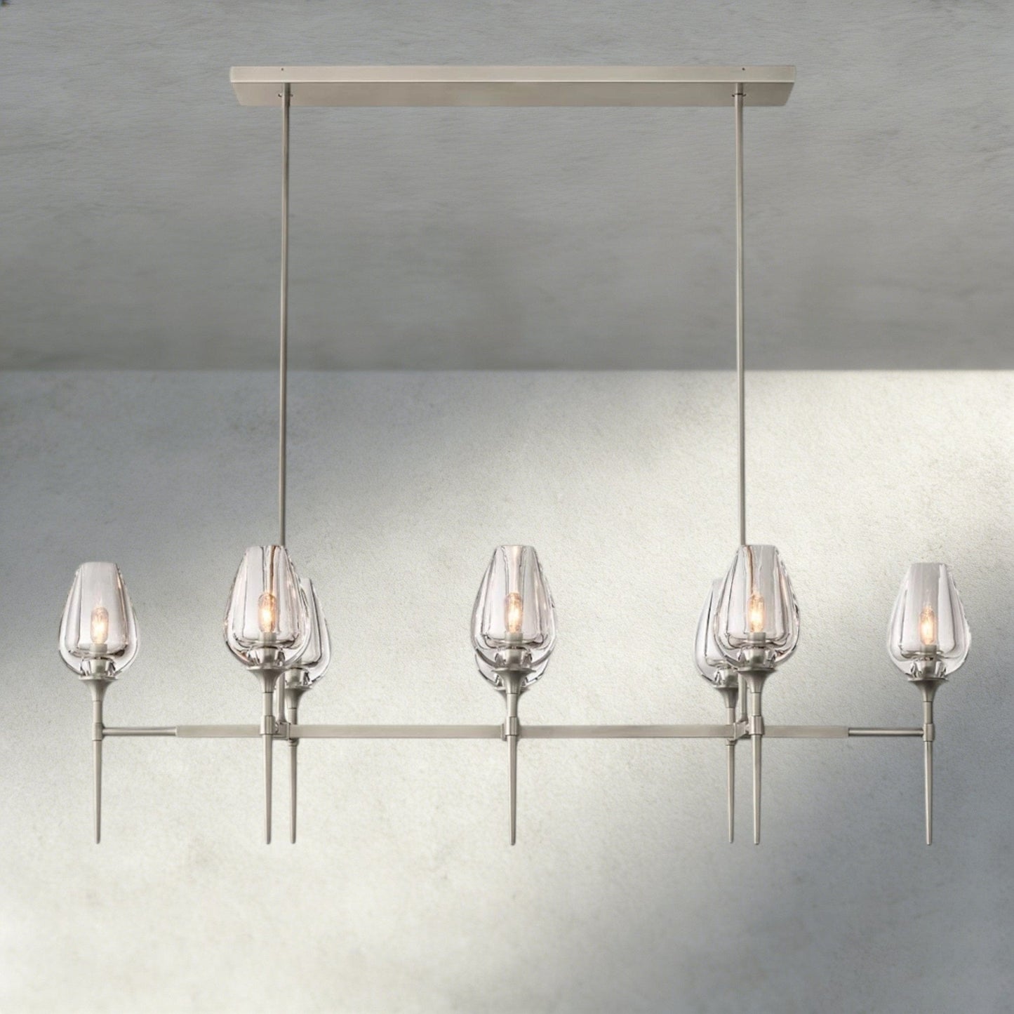 Tulip Linear Chandelier 52", 65" - GILDLAMPS
