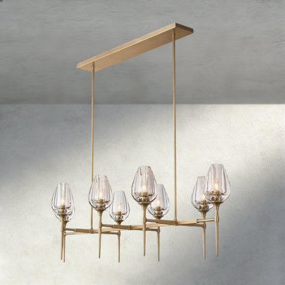 Tulip Linear Chandelier 52", 65" - GILDLAMPS