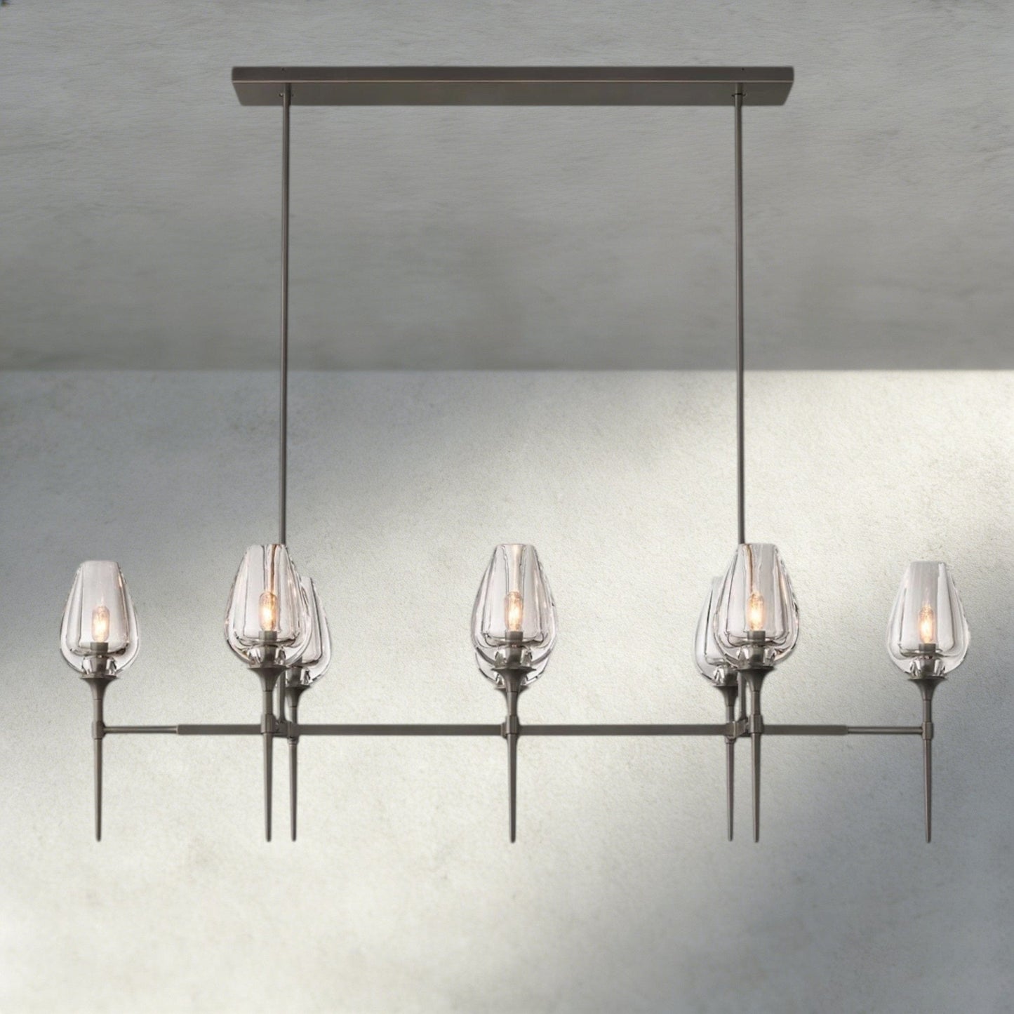 Tulip Linear Chandelier 52", 65" - GILDLAMPS