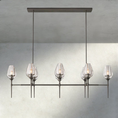 Tulip Linear Chandelier 52", 65" - GILDLAMPS