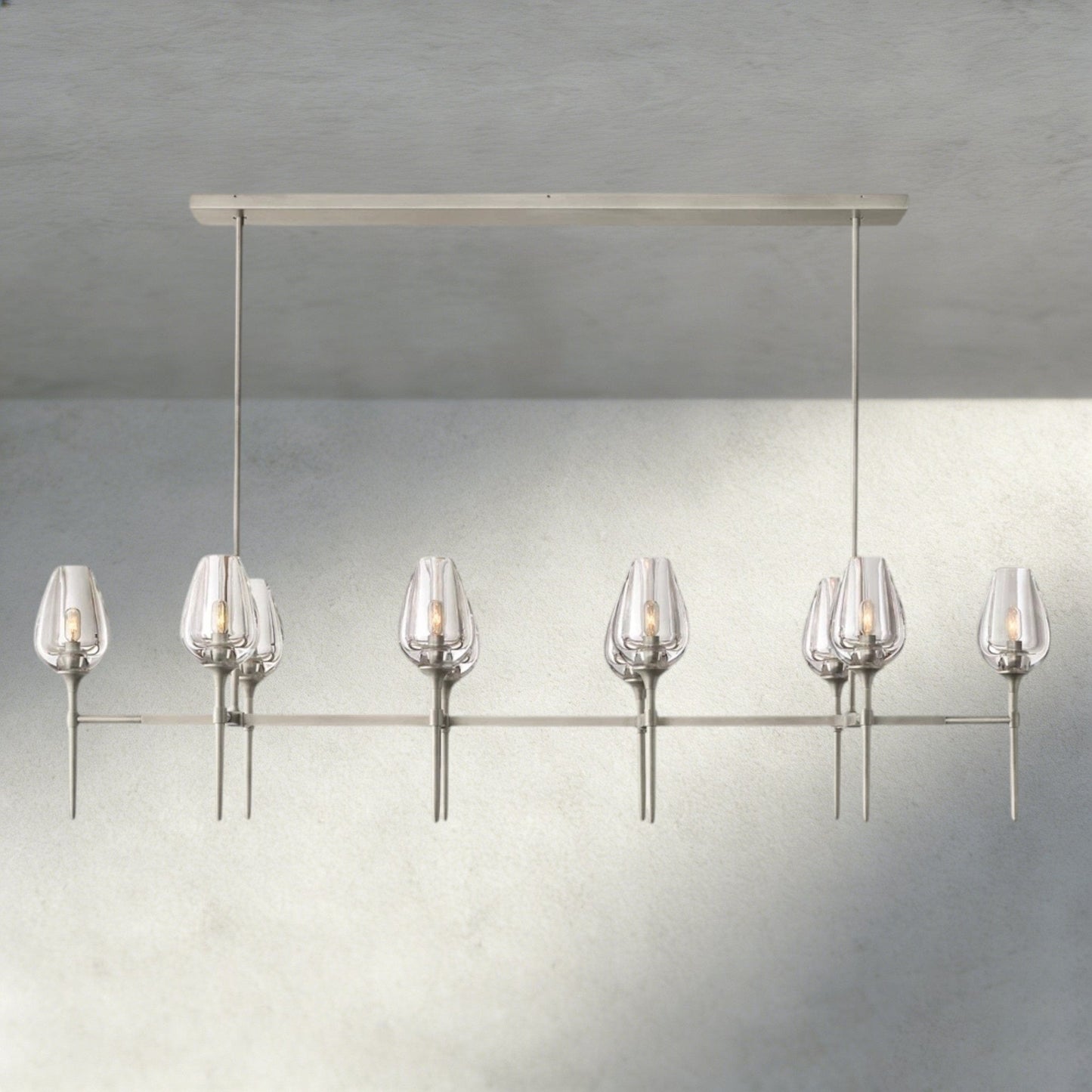 Tulip Linear Chandelier 52", 65" - GILDLAMPS
