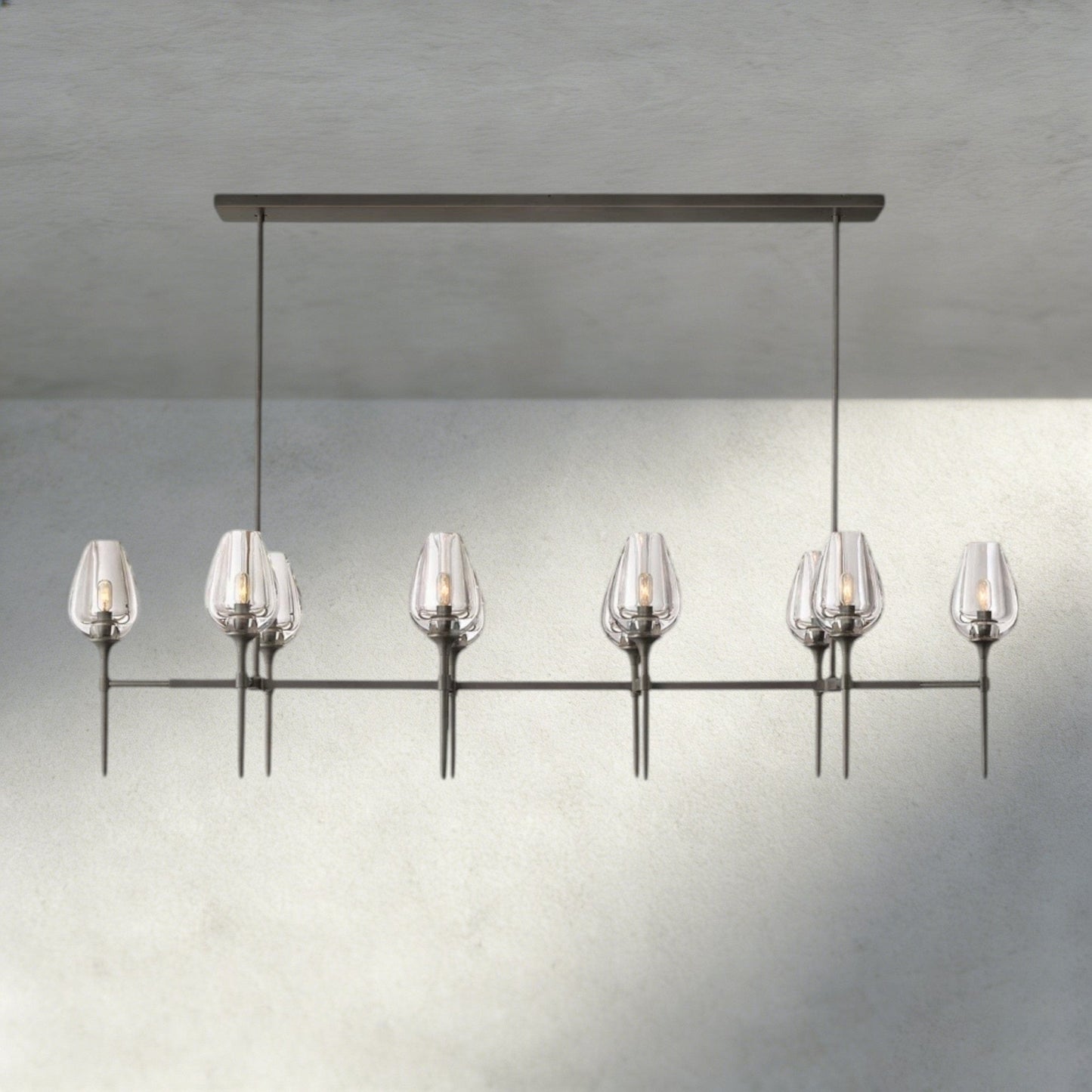 Tulip Linear Chandelier 52", 65" - GILDLAMPS
