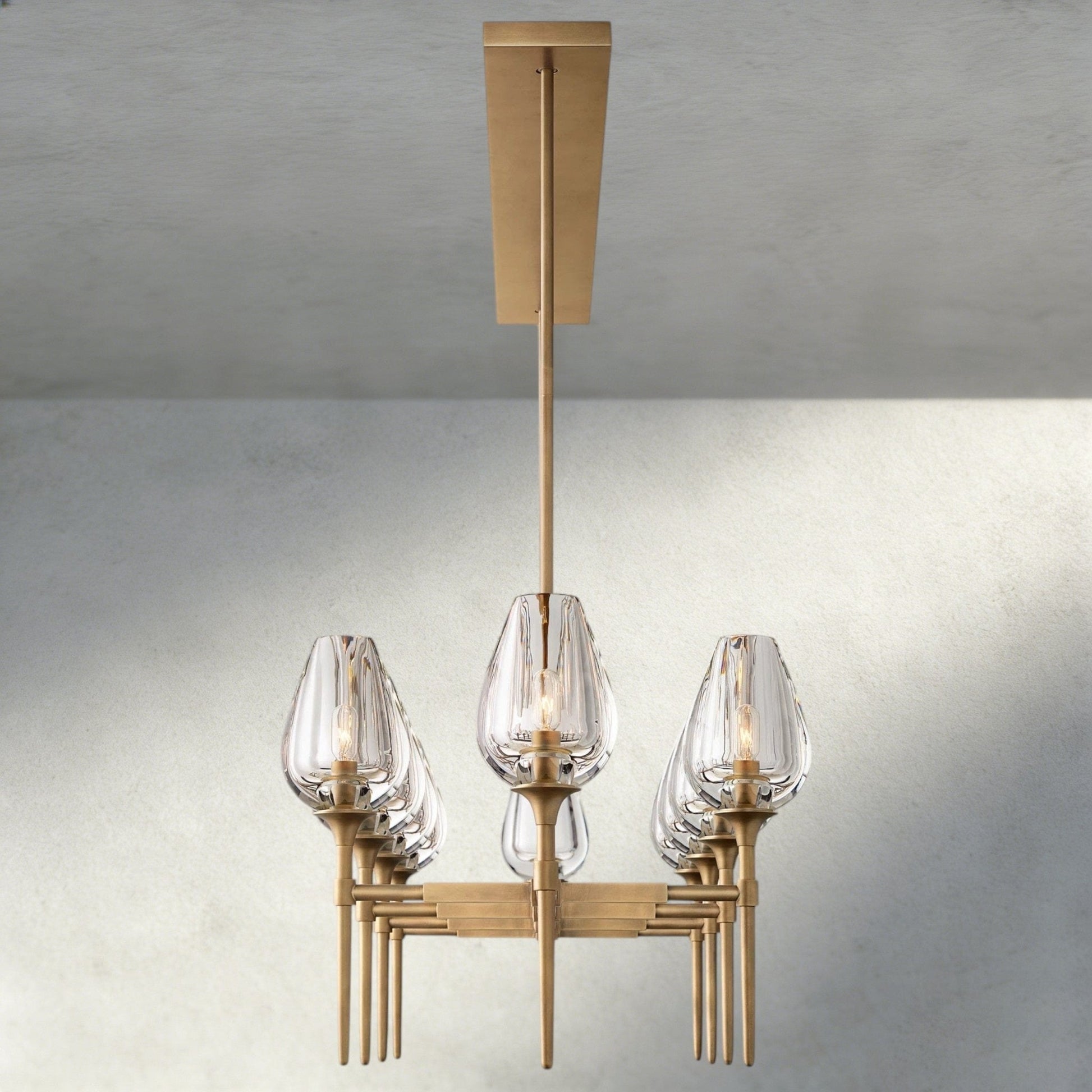 Tulip Linear Chandelier 52", 65" - GILDLAMPS