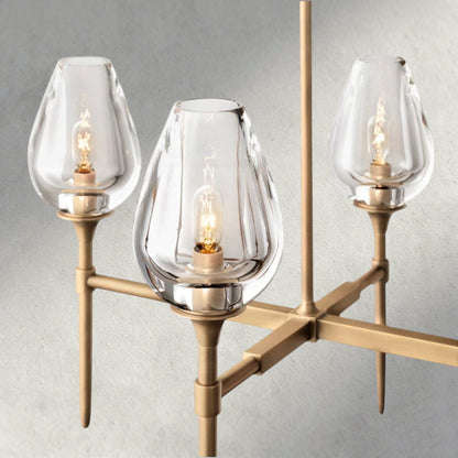Tulip Linear Chandelier 52", 65" - GILDLAMPS