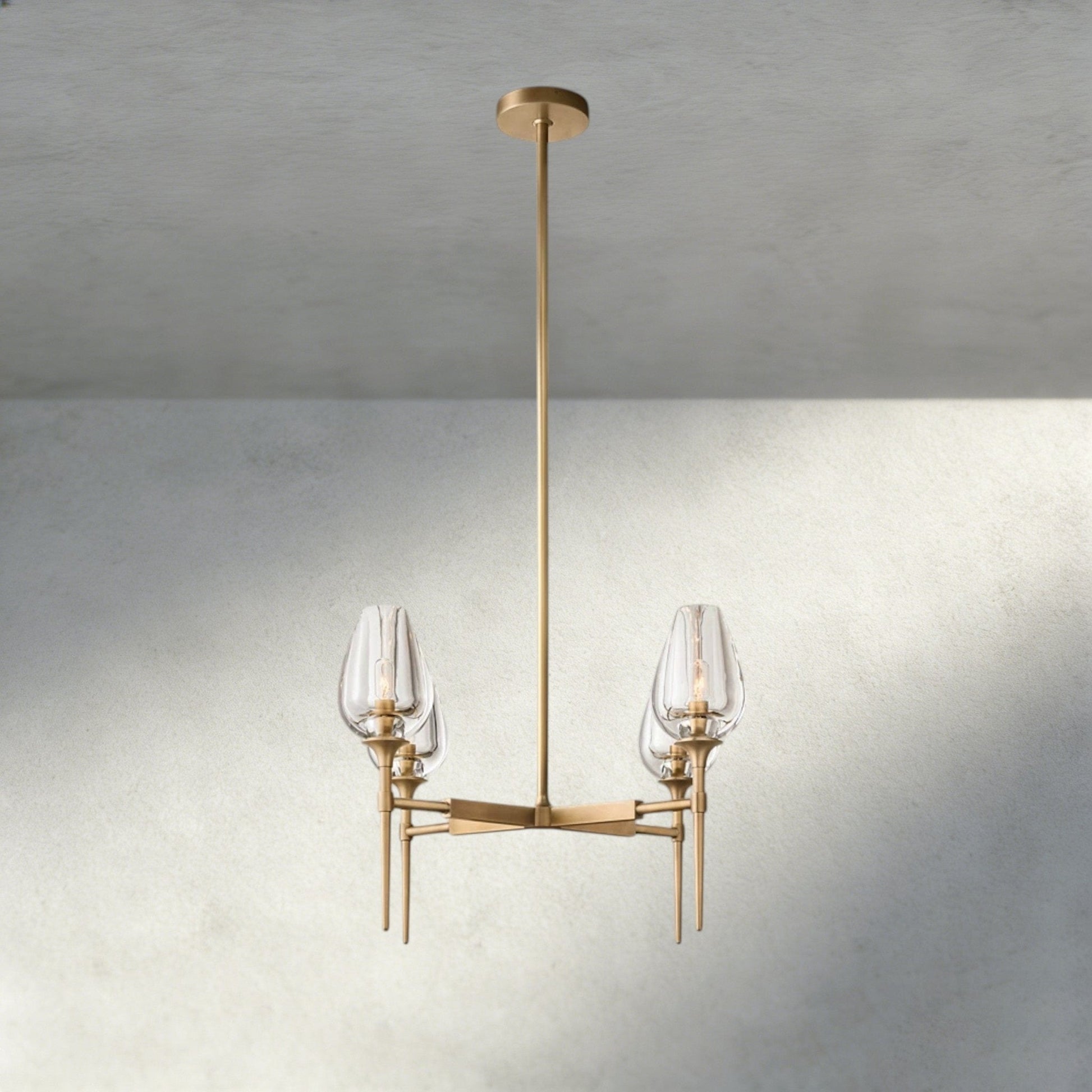 TULIP ROUND CHANDELIER 27", 42", 54" - GILDLAMPS