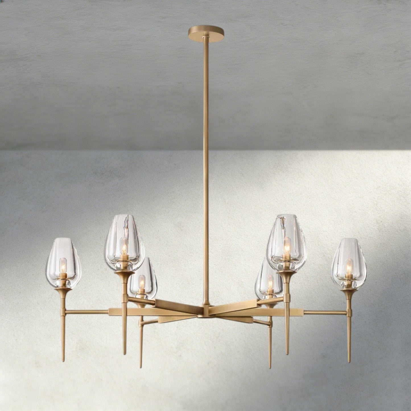 TULIP ROUND CHANDELIER 27", 42", 54" - GILDLAMPS
