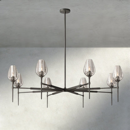 TULIP ROUND CHANDELIER 27", 42", 54" - GILDLAMPS