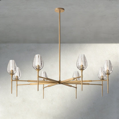 TULIP ROUND CHANDELIER 27", 42", 54" - GILDLAMPS