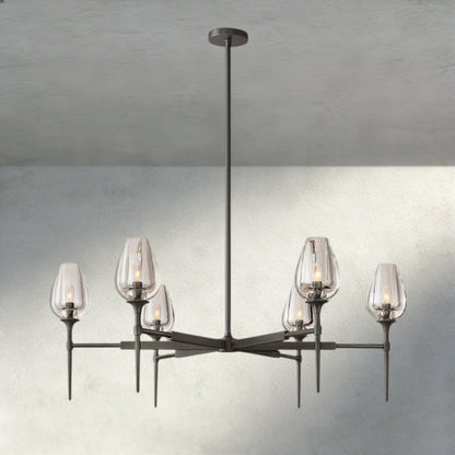 TULIP ROUND CHANDELIER 27", 42", 54" - GILDLAMPS