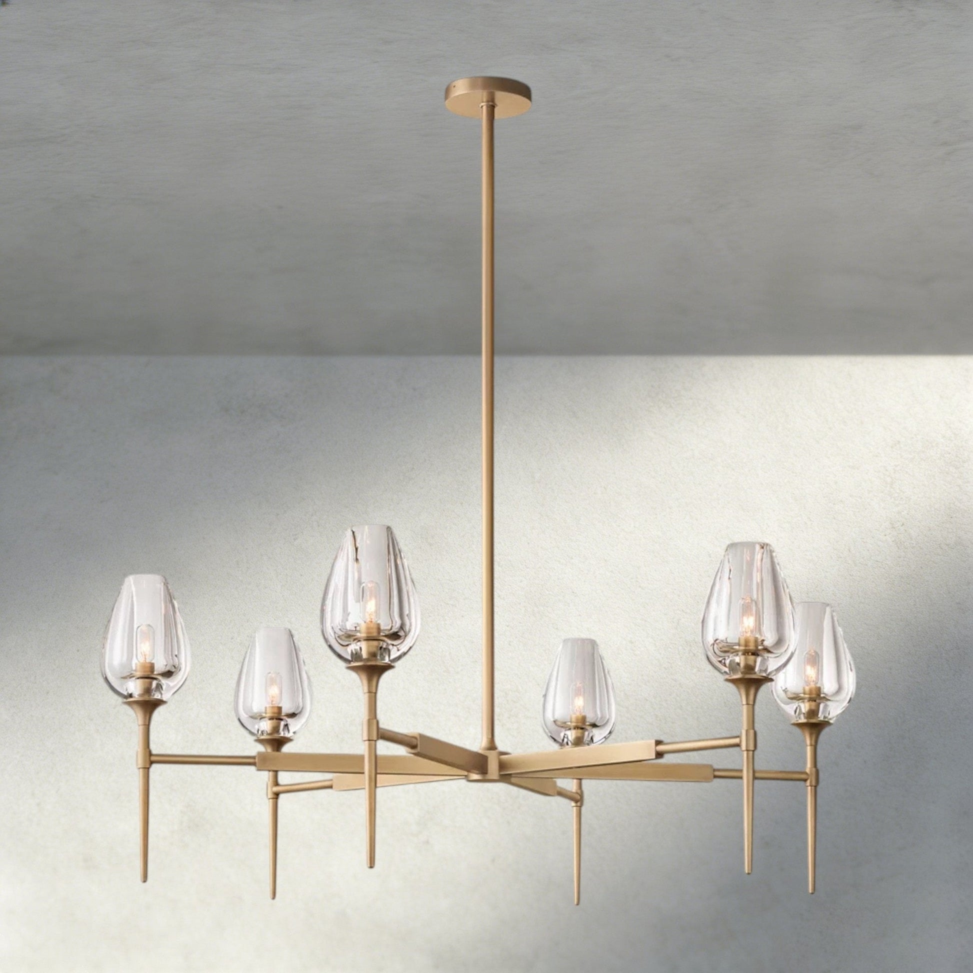TULIP ROUND CHANDELIER 27", 42", 54" - GILDLAMPS