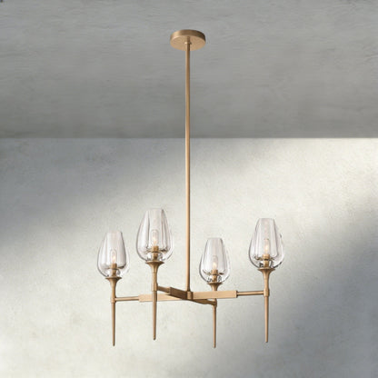 TULIP ROUND CHANDELIER 27", 42", 54" - GILDLAMPS