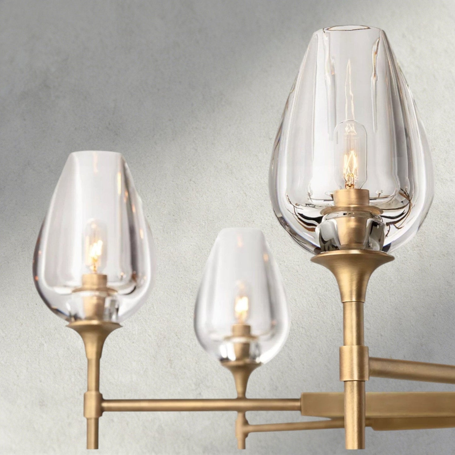 TULIP ROUND CHANDELIER 27", 42", 54" - GILDLAMPS